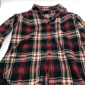 Ralph Lauren Womens‎ Flannel Shirt Button Up Multicolored Red Green Blue Size 8